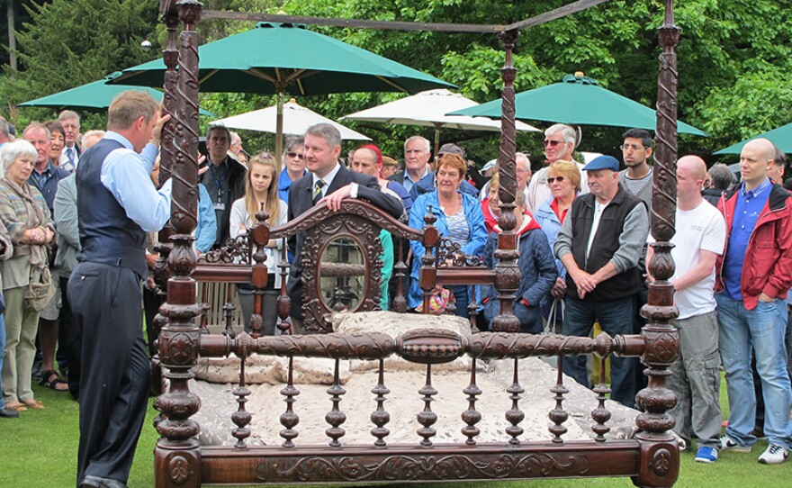 John Foster values an unusual item – a large Indian four-poster bed.