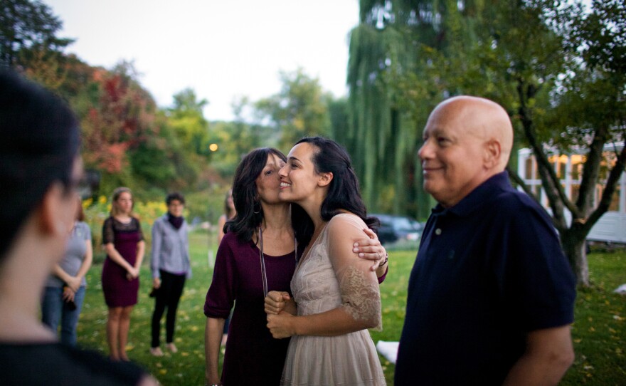 Howie and Laurel Borowick attend photographer Nancy Borowick's wedding in 2013. Howie called it the family's last hurrah.
