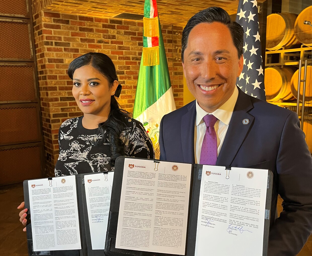 Mayor Gloria Signs New Agreement with City of Tijuana to Increase Collaboration on Cross-Border Issues on May 11, 2022.