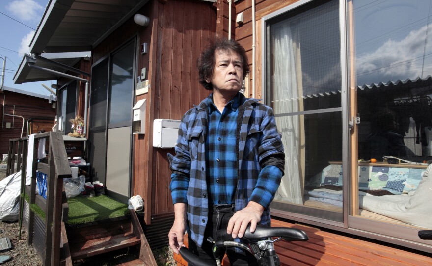Toru Anzai, one of the evacuees from Iitate village, has been living in temporary housing for five years. He is organizing trips for kids in Fukushima to the region of Yamaguchi to detox in the clean air, as he is concerned about the health of children in Fukushima.