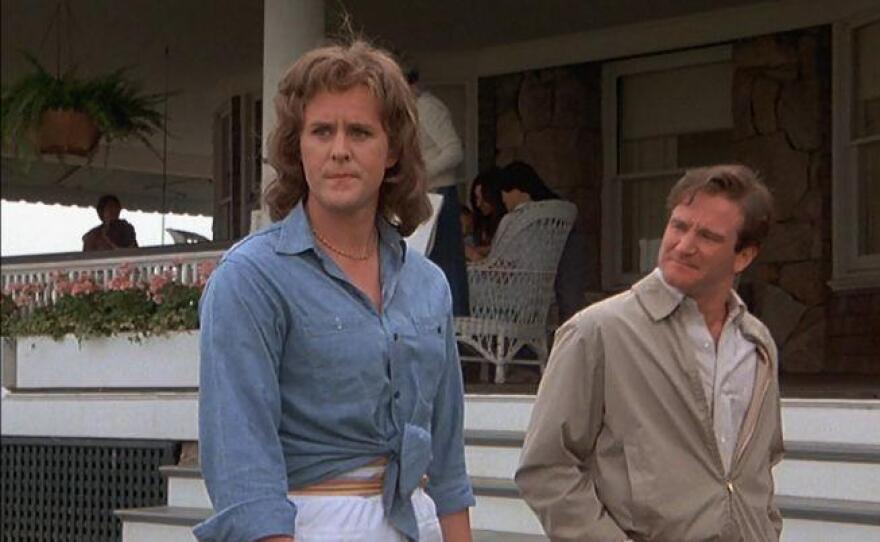 John Lithgow (left) plays the trans woman character of Roberta Muldoon opposite Robin Williams' Garp in the World According to Garp." (1982)