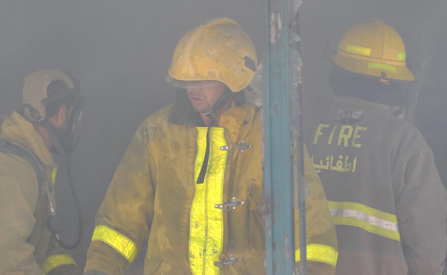 Buildings in Kabul are often illegally constructed with questionable materials, keeping firefighters busy.
