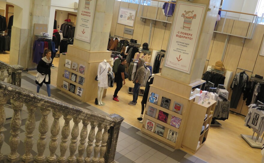 Vsi.Svoi, or All.Ours, is a multilevel store in central Kiev selling only Ukrainian-made clothes, shoes and accessories.