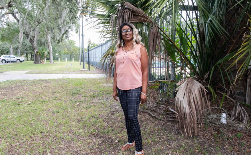 Rachel Dues, a volunteer with Florida Rising, worries about the prices of rent, food, electricity and gas all increasing this year.
