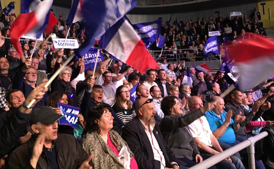 Marine Le Pen's skeptic stance on the EU is an unlikely vote-winner in France, and especially near the eastern border where the EU is still popular. But even there Le Pen has some supporters.