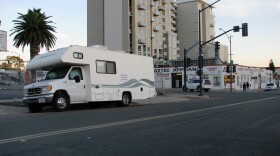 San Diego’s mobile needle exchange operates out of a camper van in East Village on Thursday nights.