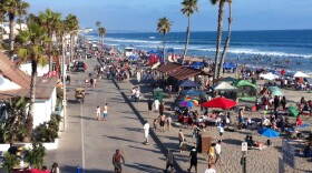  A busy beach day in Oceanside, May 2014. 