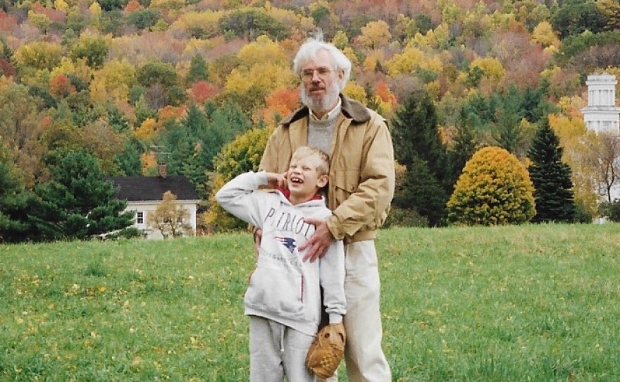 The author and his dad in Massachusetts in 1995.