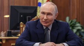 Russian President Vladimir Putin listens to Head of the Republic of Mordovia Artyom Zdunov at the Kremlin in Moscow, Monday, May 4, 2026.