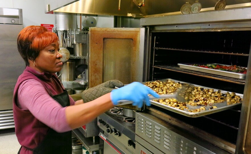 Rachel Bunkete fled the Democratic Republic of Congo in 2008, leaving her husband and three children. She is now the lead chef at Upohar in Lancaster, Pa., a restaurant and catering service that hires primarily refugees.