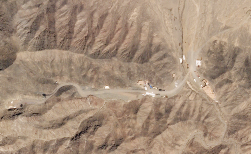An image from July 26 shows a new tunnel at the Lop Nur nuclear test site.