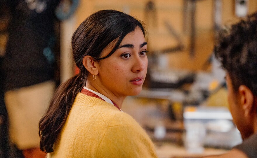 Gloria speaks to Connor.