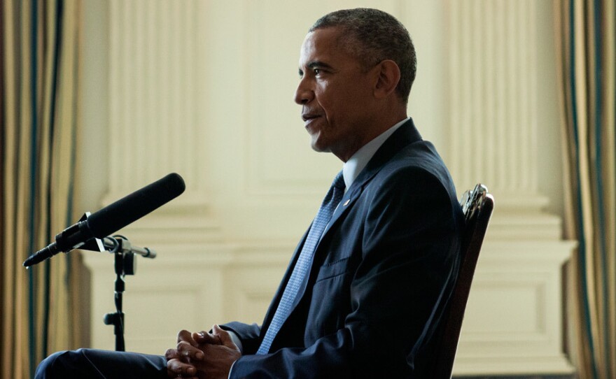 President Obama is interviewed by NPR's Steve Inskeep.