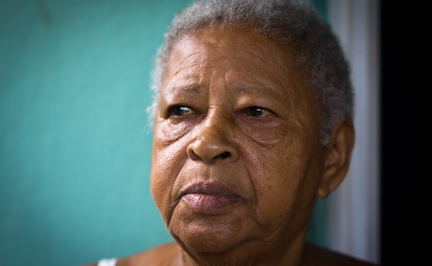 Rafaela Pizarro Parrilla, 82, suffers from diabetes, was admitted to the hospital after the storm because of low blood sugar. Her daughter and caretaker, Maria, is concerned about the lack for electricity in Playita and is considering moving Rafaela to the mainland.