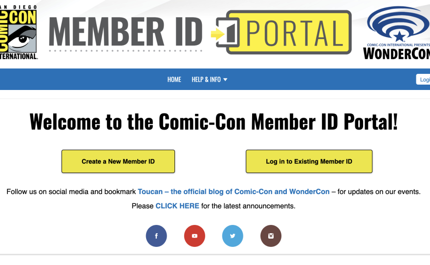 It all begins here! Get your Comic-Con member I.D. in order to partake in open registration on Saturday. Nov. 15, 2023