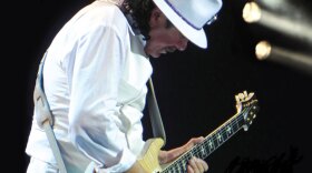 Legendary guitarist Carlos Santana, performs at the Montreux Jazz Festival, 2011. 