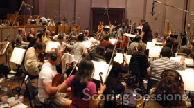 Orchestra recording Quantum Quest score at Skywalker Sound.