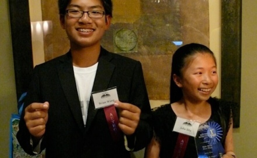Brian Wang and Julia Situ won in the new category of Kids Write on Saturday June 16.