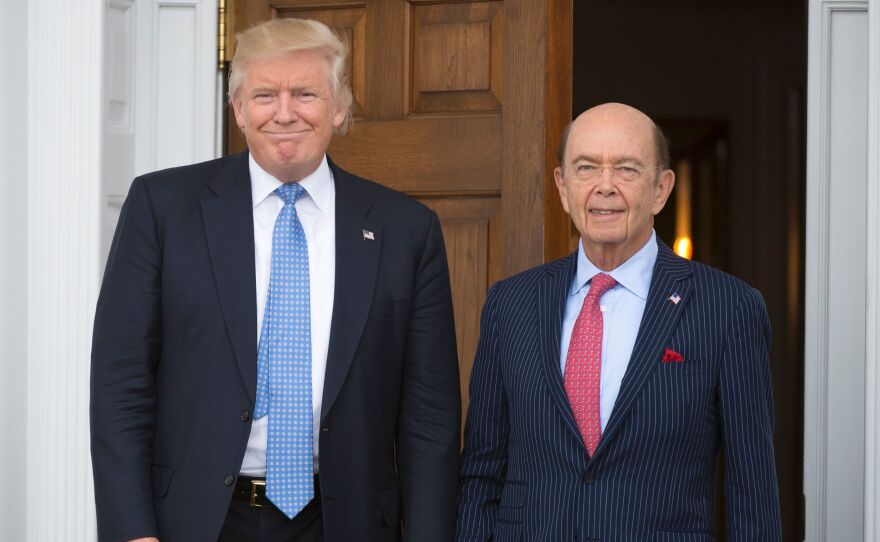 Federal conflict-of-interest laws require officials like commerce secretary nominee Wilbur Ross (right) to divest holdings, but President Trump is not covered by those requirements.