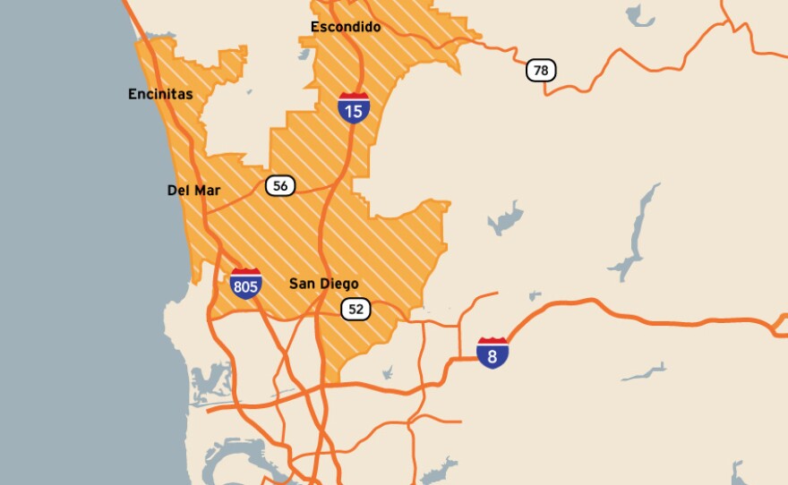 San Diego County Board of Supervisors District 3 includes Encinitas, Escondido, Del Mar, Solana Beach and the San Diego communities of Mira Mesa, Carmel Mountain Ranch, Scripps Ranch, Tierrasanta and Sabre Springs.