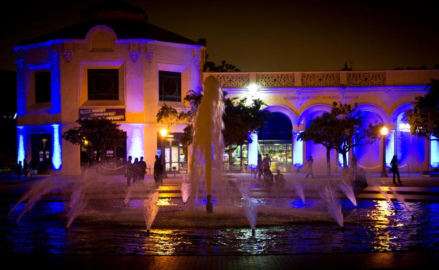 A photo of the Fleet Science Center at Balboa Park.