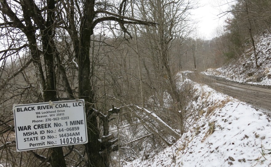 A dirt road in Tazewell County, Va., leads to the War Creek underground coal mine, where county officials seized mining equipment in April to force payment of delinquent county taxes. War Creek is operated by Justice subsidiary Black River Coal, which is also named in state tax liens in neighboring West Virginia.