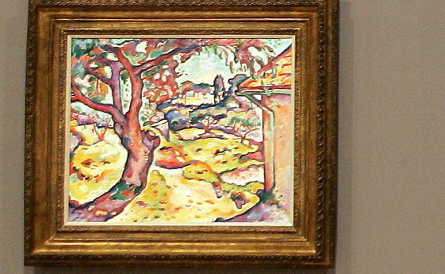 This painting by Georges Braque, <em>Olive Tree near Estaque</em> was among the five works stolen in the dead of night from the Paris Museum of Modern Art.