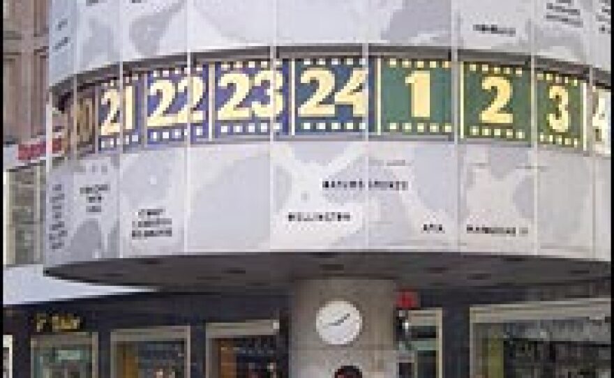 The landmark "World Time Clock" is staying where it's been on Alexanderplatz since 1969.