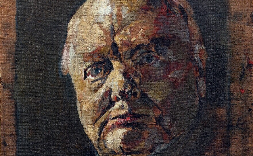 Winston Churchill was so displeased with Graham Sutherland's portrait that his wife asked his secretary to destroy it. Pictured here is a preparatory sketch.