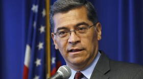In this June 3, 2019, file photo, California Attorney General Xavier Becerra speaks during a news conference in Sacramento, Calif.