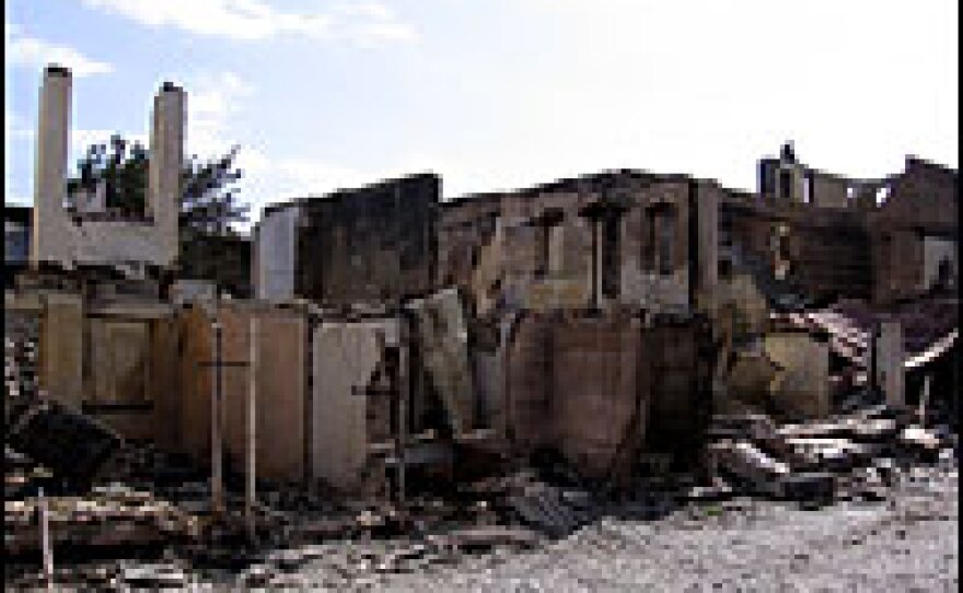 A ruined residential quarter in Tskhinvali, the capital of the Georgian breakaway region of South Ossetia. Georgia signed a cease-fire deal on Aug. 15 to end the conflict with Russia.
