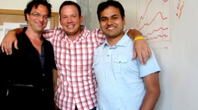 Craig Guenther-Lee (from left), Chad Reed and Naresh Dhiman co-founded Bluebox Now, a startup that links business' data about customers with information they posted online.