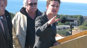 Solana Beach Mayor Lesa Heebner calls for a change in state legislation that would open the door to the sale of the Del Mar Fairgrounds, to increase local control.   