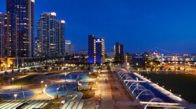 The County Administration Center's Waterfront Park has received 20 major awards and was visited by more 400,000 people. Supervisor Ron Robert highlighted the park's success during his State of the County address on Feb. 25, 2016.