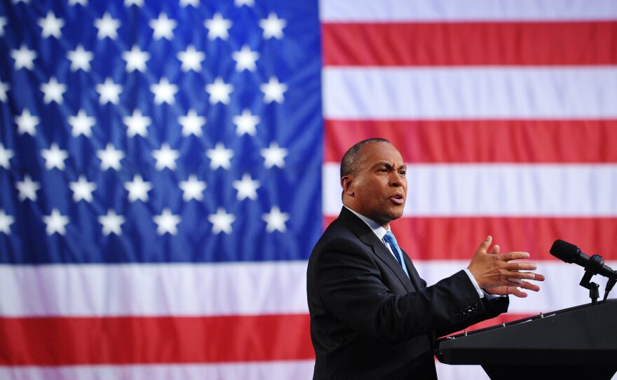 Former Massachusetts Governor Deval Patrick, pictured above at a 2011 fundraiser, announced this week he would not seek the presidency. "The process is cruel," he said.