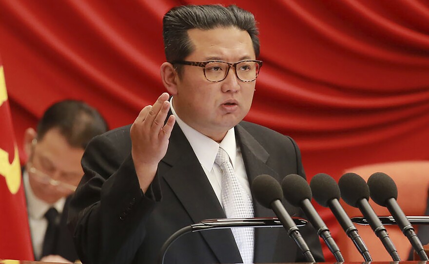 In this photo provided by the North Korean government, North Korean leader Kim Jong Un attends a meeting of the Central Committee of the ruling Workers' Party in Pyongyang, North Korea in December.