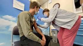 A 17-year-old resident is vaccinated inside of the clinic at Rady Children's hospital, May 4, 2021.