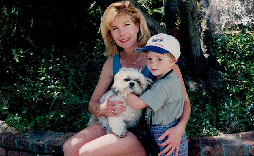 An old family photo of Bennett with his mom, Suzy.