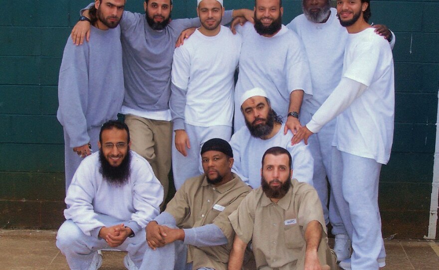This photo of inmates from the Communications Management Unit in Terre Haute was taken in 2007. Among those pictured are (left to right, bottom row) Ibrahim al-Hamdi, Avon Twitty, Enaam Arnaout.