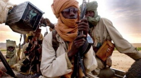A picture taken with a mobile phone earlier this month purportedly shows Islamist insurgents in Gao, Mali.