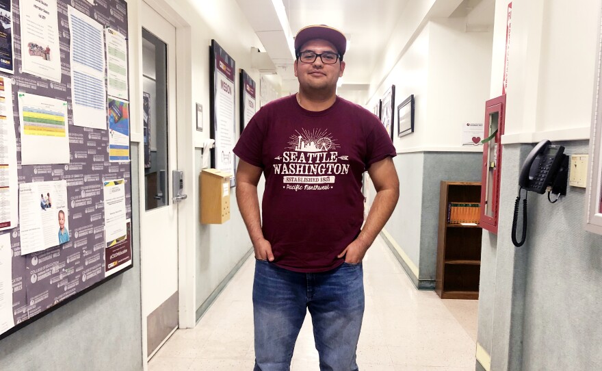 Fabian Flores, 28, in a photo taken Nov. 18, 2019, says he was only able to stay on track toward becoming a teacher because of a scholarship he received through the Future Minority Male Teachers of California program. 
