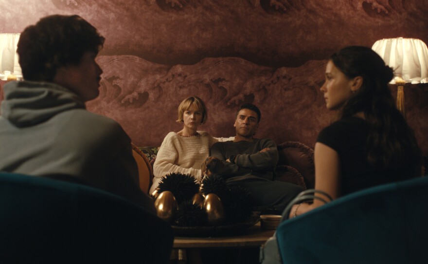 Charles Melton, left, Carey Mulligan, Oscar Isaac and Cailee Spaeny star in Season 2 of Beef.