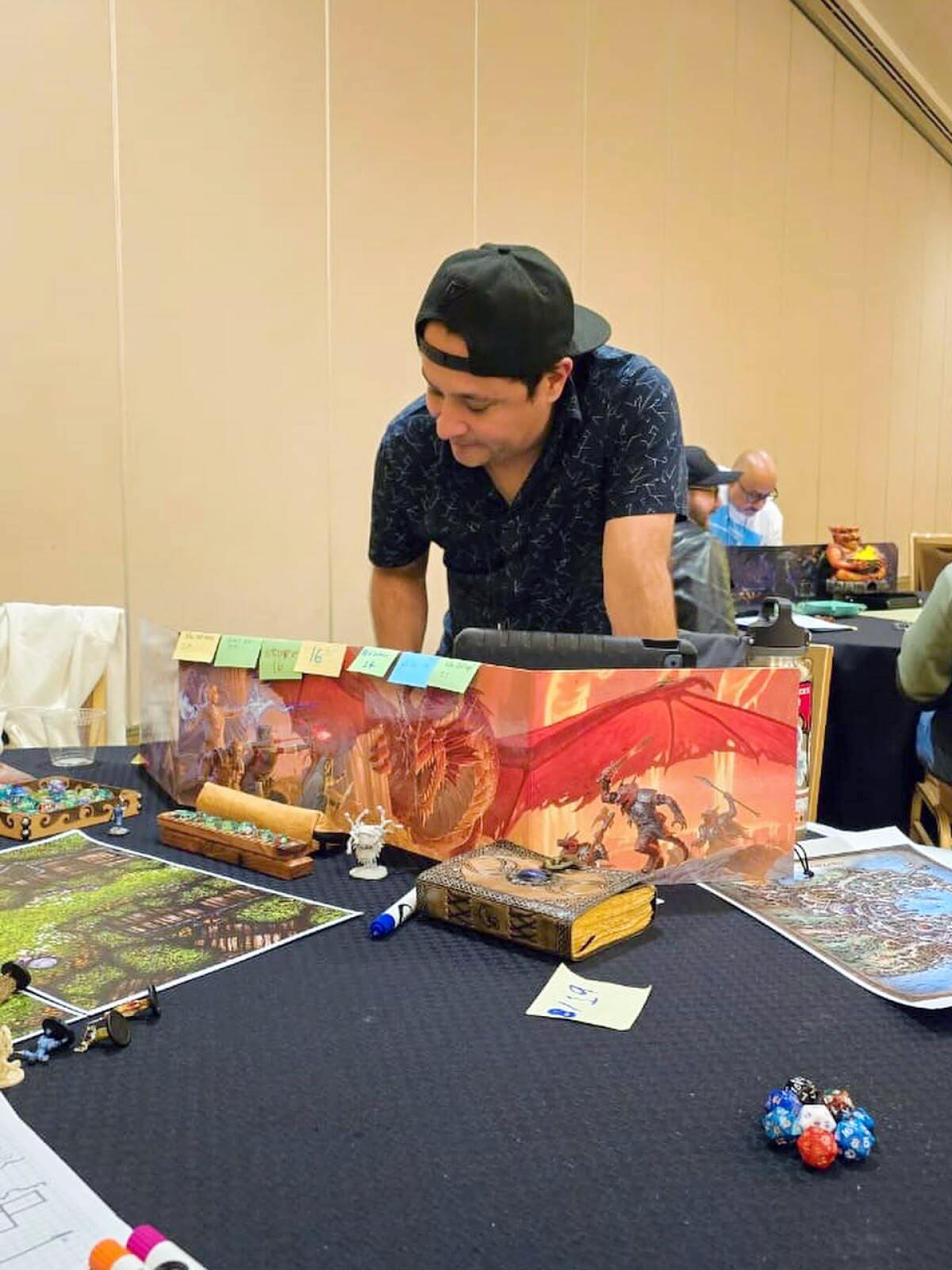 Amaury de Leon leads a Dungeons & Dragons campaign as the Dungeon Master at WonderCon.