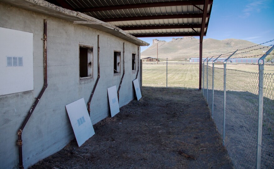 One of the few remaining structures at the Tule Lake Segregation Center, the jail, was built in 1944.