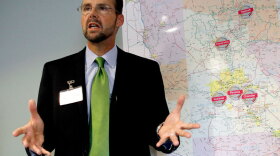 <p>Planned Parenthood of Arizona president and CEO Bryan Howard, explains it's ending abortion services in three Arizona cities to comply with state laws that place restrictions on abortions, Thursday, Aug. 18, 2011, in Glendale, Ariz.</p>