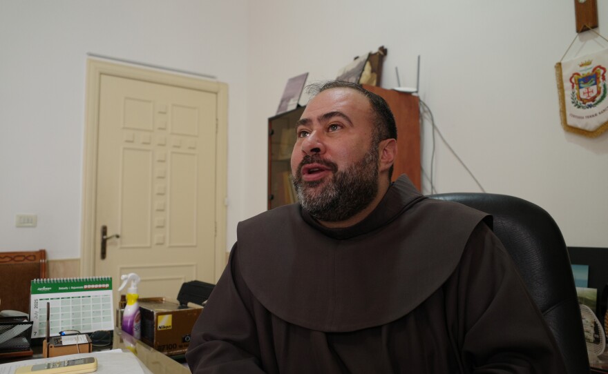 Fadi Azar, a Catholic priest from Jordan, has been administering to parishes in Syria for decades. He has been helping negotiate the return of homes and houses to Syrian Christians after the war.