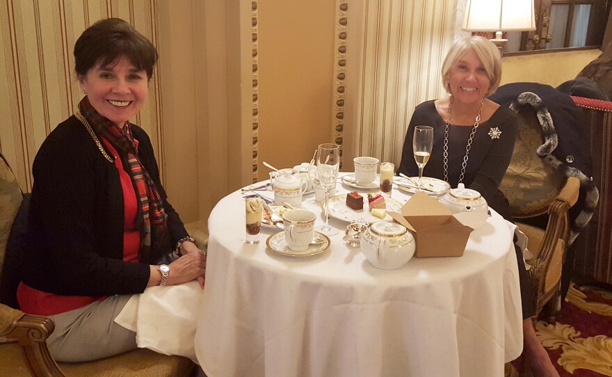 Sisters Ginger Apyar and Jane Hopson have made Christmas tea at the Willard hotel in D.C. a family tradition. "You know, you just want some refinement," Hopson says.