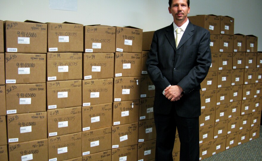 ATF Special Agent Charles Houser runs the National Tracing Center in Martinsburg, W.Va.