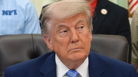 President Donald Trump attends an event about loosening a federal refrigerant rule, in the Oval Office at the White House, Thursday, May 21, 2026, in Washington.