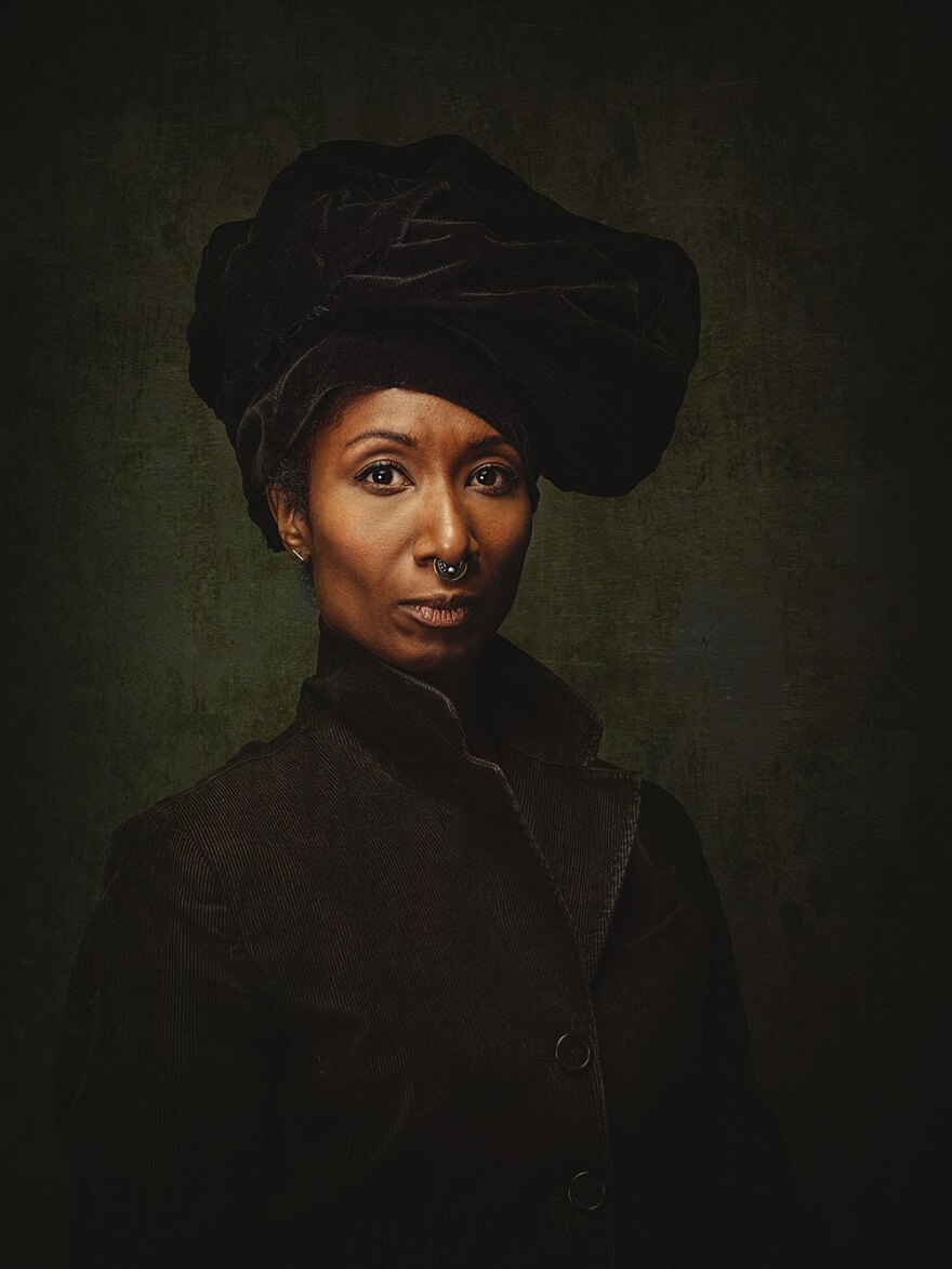"The Master," is a 2021 photograph, part of artist Alanna Airitam's "Ghosts" series.